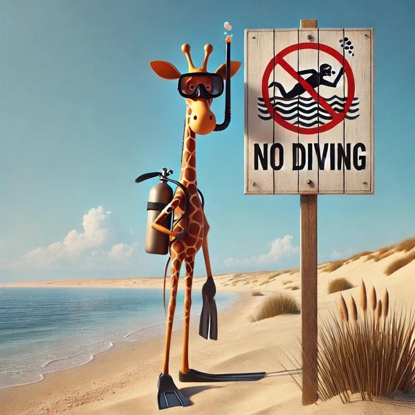 No Diving mit Hanno