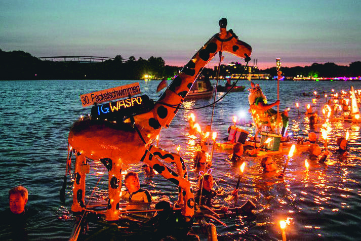 Unser Maskotchen Hanno auf dem Maschsee